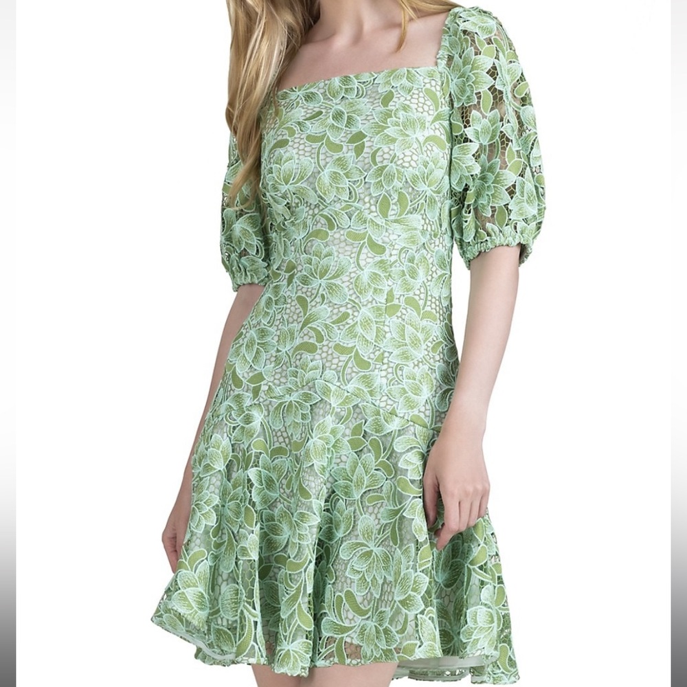 Shoshanna Layne Puff Sleeve Mini Dress